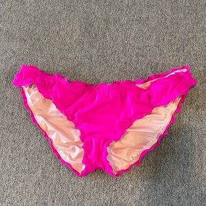 Victoria’s Secret Cheeky Bikini Bottoms Hot Pink L